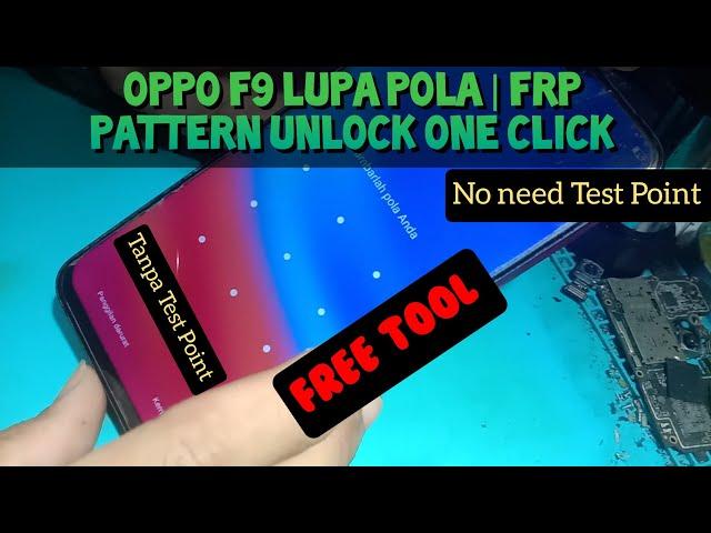 Oppo F9 Lupa Pola Pattern Unlock USB Only @mobilecareid