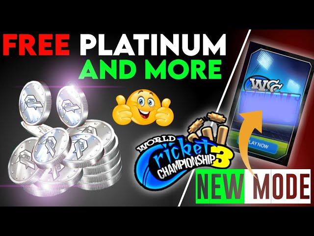 WCC3 New Mode | GET Free Platinum Coins | WCC3 new Update