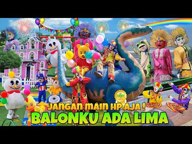 LIRIK LAGU BALONKU ADA LIMA VERSI ONDEL ONDEL DAN BADUT LUCU JOGET LAGU CICAK DI DINDING NEW 2024 ‼️