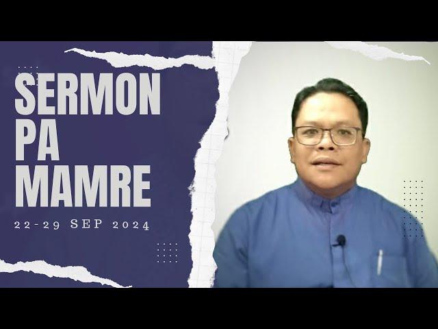 Sermon PA Mamre GBKP Minggu Ini | 22-29 September 2024 | 2 Kor 1:1-3