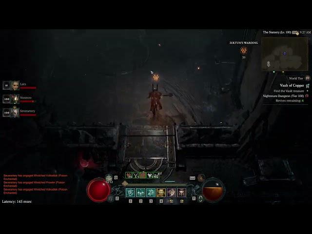 Diablo 4 Nightmare Vault Tier 100 - Barbarian Charge/HOTA
