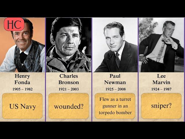 US movie stars who served in army during WW2