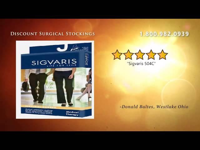 Sigvaris 504C Natural Rubber Knee High 40-50mmHg Open Toe -