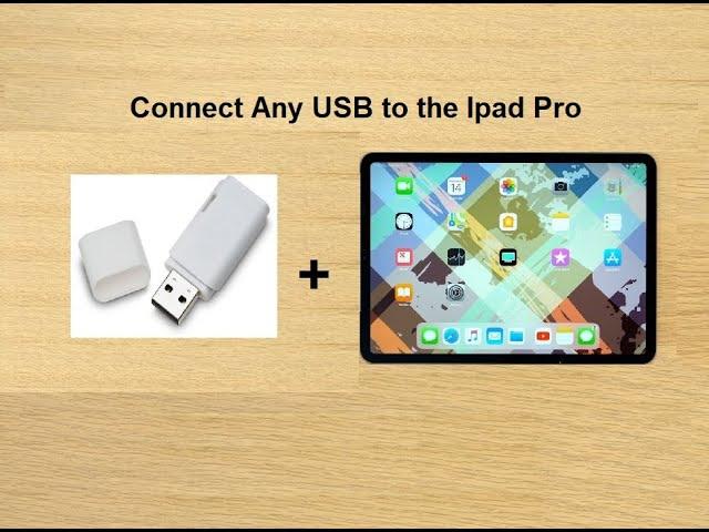 Connect Any USB Flash memory or External HDD to the Ipad Pro USB-C without any app IOS 12 And Below