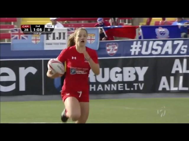 Crossley scores first HSBC World Rugby Women's Sevens Series try