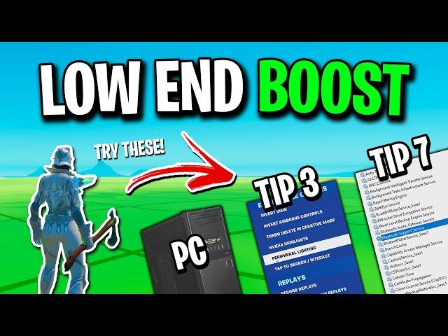 How To BOOST FPS In Fortnite!  (Low-End PC/Laptop)