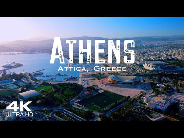 [4K] ATHENS  Αθήνα 2024 | 2 Hour Drone Aerial Relaxation Film Drone Aerial | Greece Ελλάδα