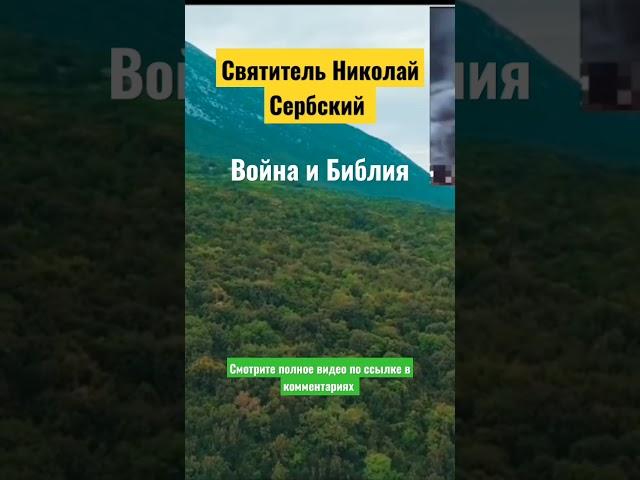 Война и Библия.️ Святитель Николай Сербский.️