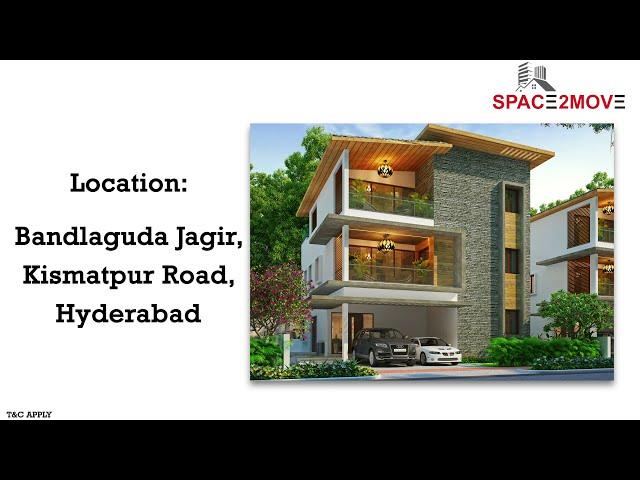 Villas for Sale in Hyderabad | Gated Community Villas in Bandlaguda Jagir, Kismatpur Rd, Hyderabad