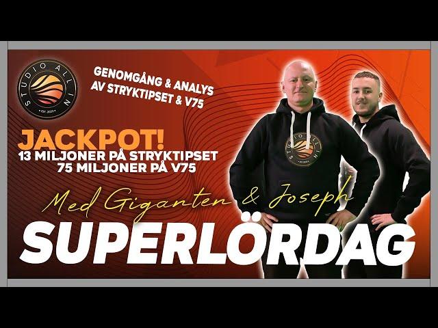 V75 & Stryktipset | Superlördag LIVE