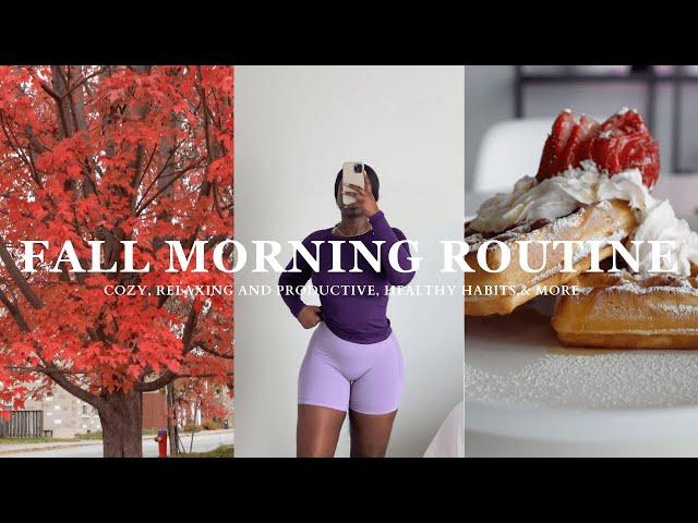 6AM FALL MORNING ROUTINE ️ | a cozy, relaxing autumn morning 2023  ~aesthetic~