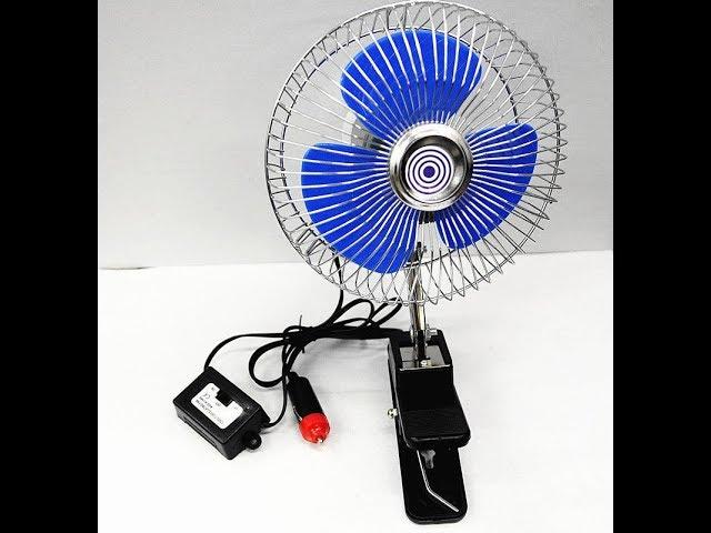 12 Volt Car Cooling Fan Truck Fan With Clip Cigarette Lighter Plug