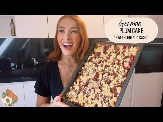 BEST German Plum Cake "Zwetschgendatschi" - Traditional Recipe