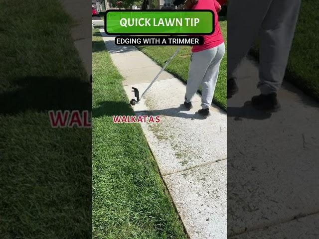 How To Edge With A String Trimmer | Lawn Care Tip