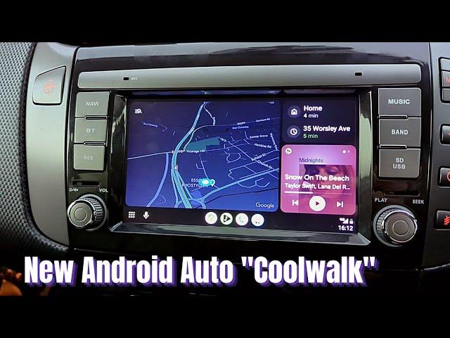 New Android Auto Coolwalk Beta With Split Screen on 7" Display