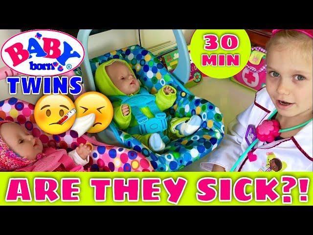 Are Baby Born Twins Sick?! What Do They Have?‍️Dr Skye Will Come To The Rescue!