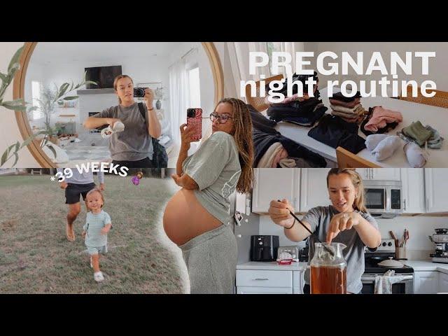 *realistic* PREGNANCY NIGHT ROUTINE w/ a toddler (who's having a DAY...)