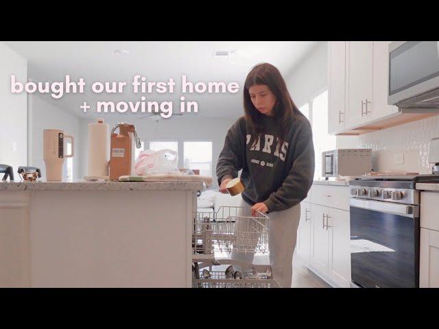 WE BOUGHT A HOUSE  first few days at our new home, moving in + mini tour of the downstairs