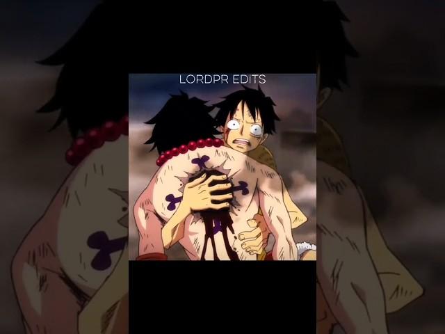 O Maior trauma de luffy | Edit A morte de Portgas D Ace - One piece Marineford