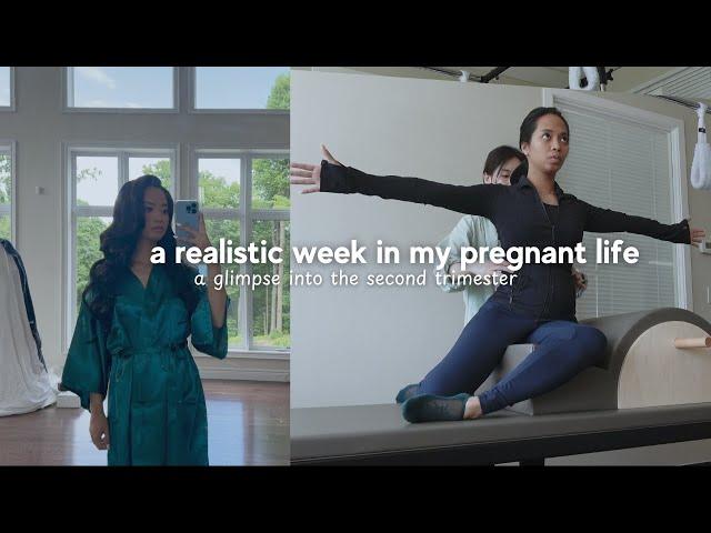 pregnancy vlog | attending weddings, getting sick, workout regimen (2nd trimester)