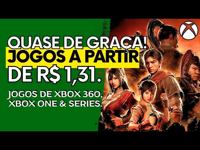 Ofertas de JOGOS QUASE DE GRAÇA no XBOX 360, XBOX ONE e SERIES a Partir de R$ 1,31 em Promoção!