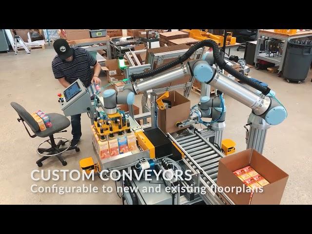 Robotic Case Erector and Case Packer | Universal Robots | Cobots | ONExia Inc.