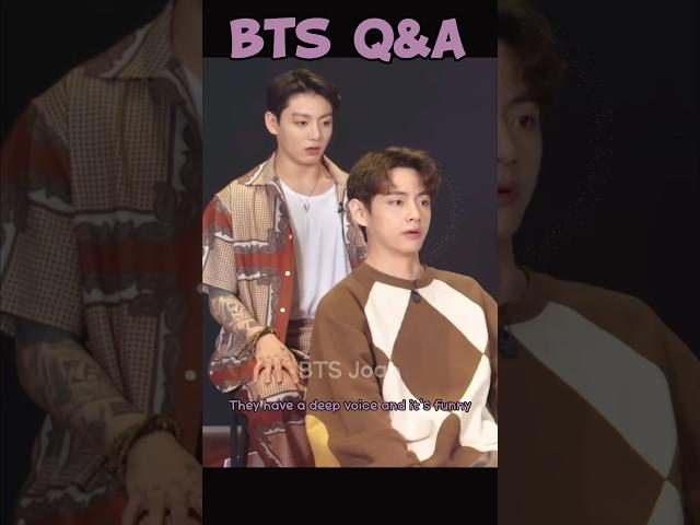 Who in BTS has the deepest voice? #bts #btsarmy #jungkook #v #jhope #rm #jimin #jin #suga #btsshorts