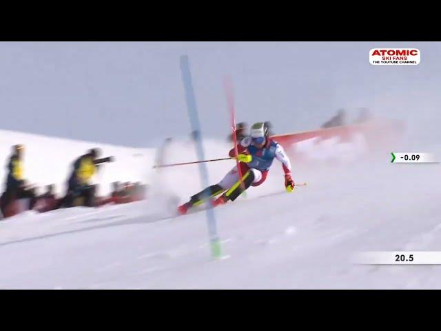 Manuel Feller  - Gurgl slalom Nov 18, 2023 both runs, interview & highlights #weareskiing