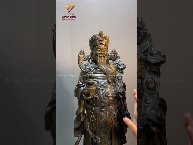 Bộ tượng Tam Đa Phúc Lộc Thọ gỗ Mun hoa Lào Đặc Biệt