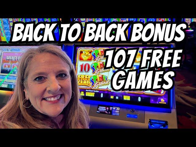 Back to Back Bonus, 107 Free Games on Spin it Grand!  #slots #casino #slotmachine