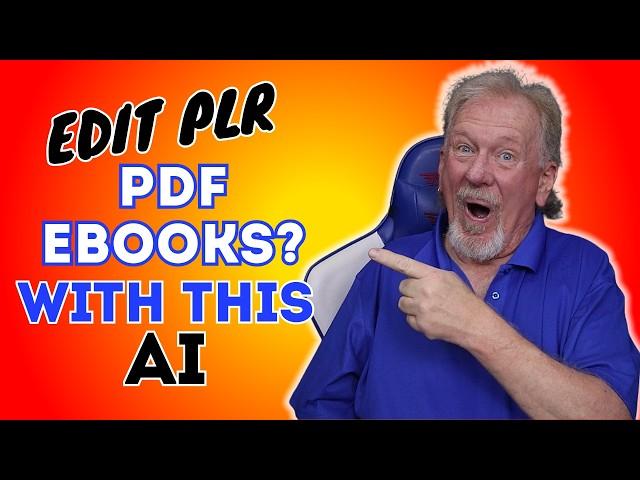 If You Have A PDF eBook -  Use This Ai To Edit Easily