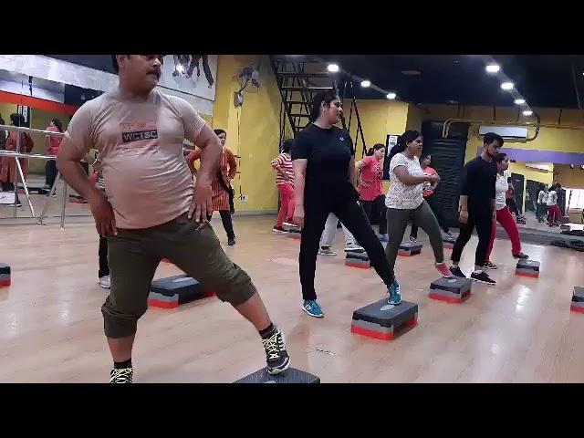 Stepper workout.... AEROBICS WORKOUT HOUSE OF FITNESS