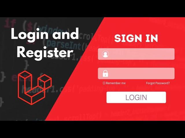 Login and Registration in Laravel