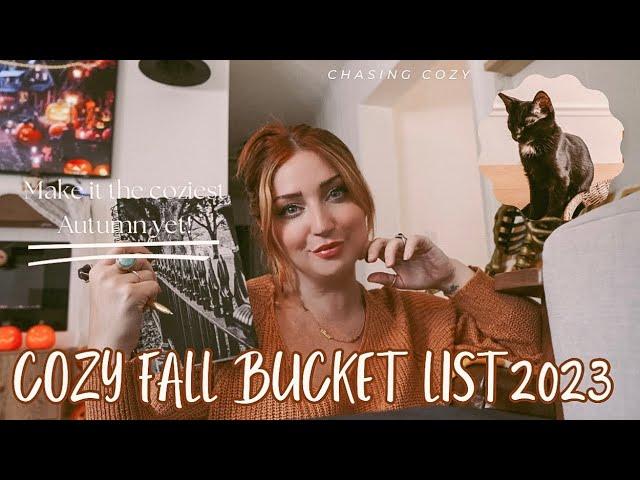 COZY FALL BUCKET LIST 2023 / Suggestions for a cozy and fun Autumn #cozyfall #cozy #bucketlist