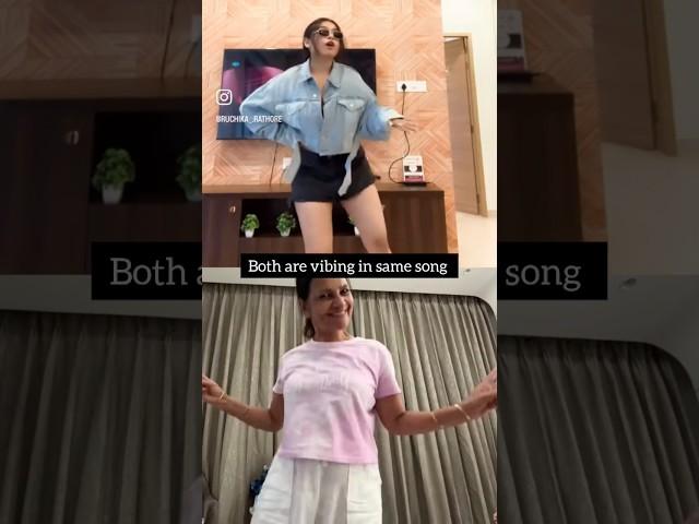 Both are vibing in same song  #triggeredinsaan #dimplemalhan #shorts