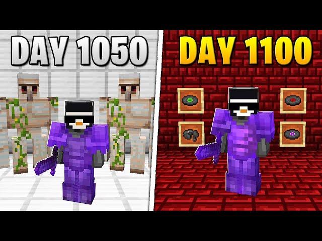 I Survived 1,100 Days in HARDCORE Minecraft...