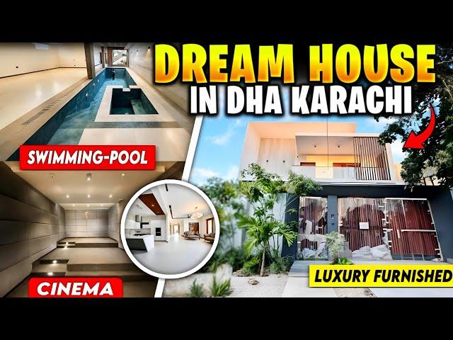 DREAM-BUNGALOW in DHA Karachi With CINEMA and SWIMMING-POOL - Luxury Furnished House