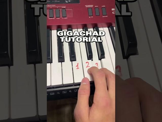 Piano tutorial #gigachad #sigma #piano #tutorial