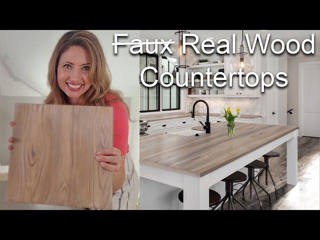 How To Turn Formica Countertops into a French Oak Wood Finish with Retique It's New Countertop Kit