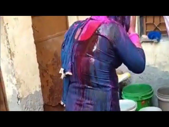 sasural mein sali bhabhi Holi video #trending #happyholi #viralvideo #youtube #holi #bhabhiholivideo