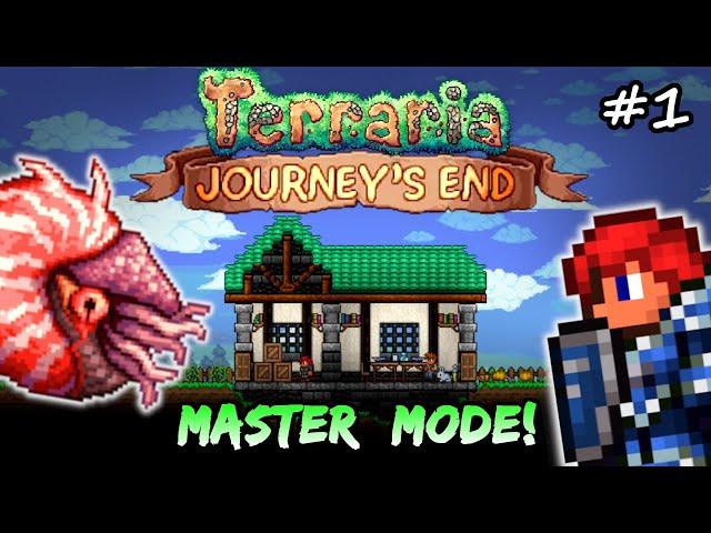 NEW Journey's End Playthrough in MASTER MODE! Terraria Let's Play #1 | Melee Class Playthrough 1.4