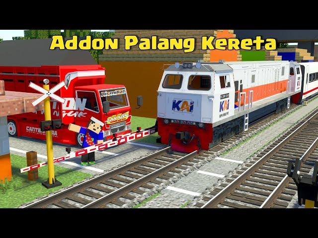 Addon Palang Kereta Api Otomatis Keren Banget di MCPE