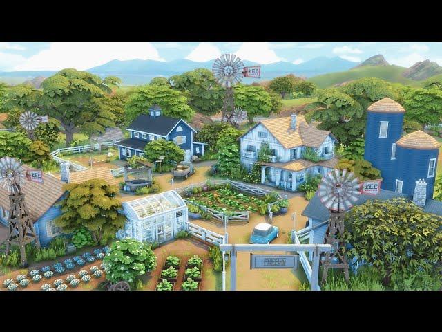Chestnut Ridge Rustic Farm  | The Sims 4 | Speed Build with Ambient Sound | No CC