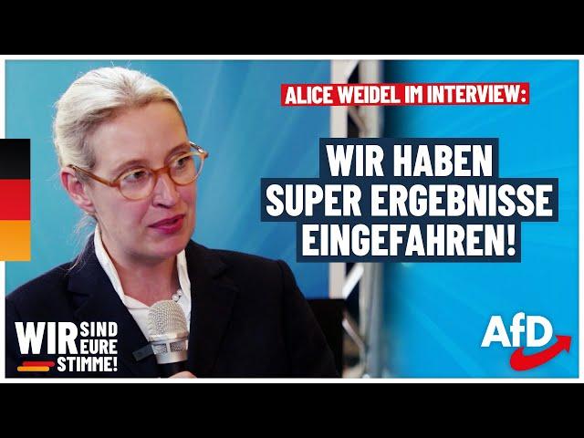 Interview Alice Weidel zum 15. AfD Bundesparteitag in Essen