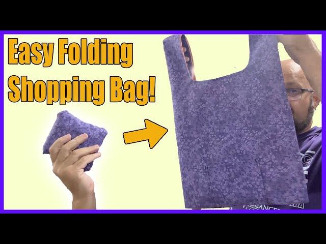 Sew an Easy Folding Shopping Bag - FULL TUTORIAL!