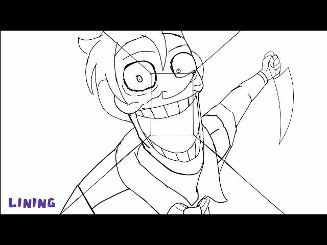 FNAF Purple guy running towards you animation process...