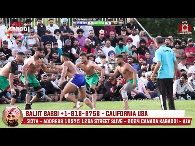 FINAL MATCH - BC United Calgary Vs. Abbotsford 2024 Canada Kabaddi