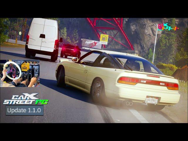 CarX Street PC - UPDATE 1.1.0 New Physics are HERE!! V8 180sx SWAP Testing!!