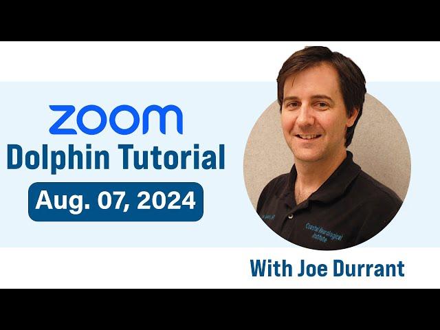 Dolphin Neurostim tutorial - Aug 7, 2024