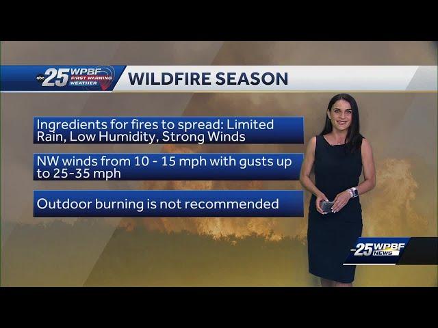 Fire Weather Watch for all of Florida's East Coast